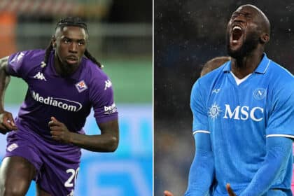 Moise Kean e Romelu Lukaku per Fiorentina-Napoli