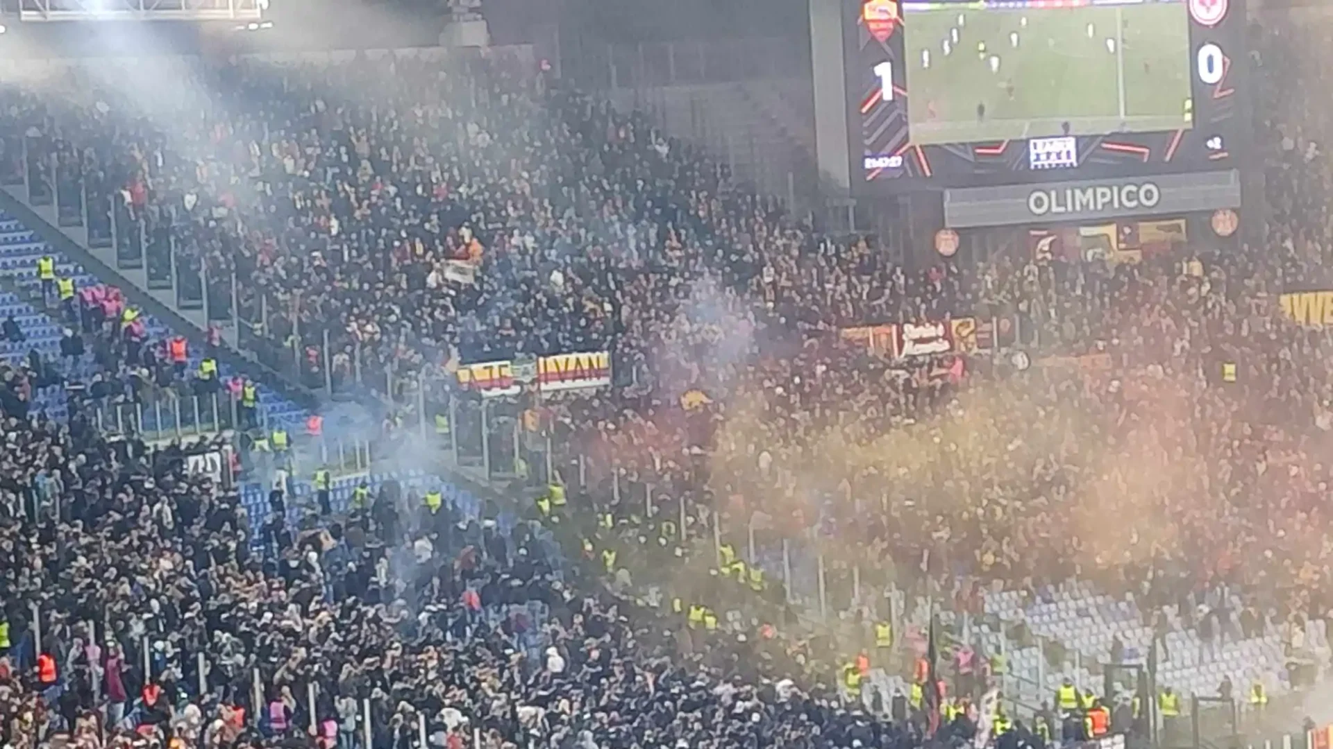 Scontri tifosi, Roma-Eintracht Francoforte