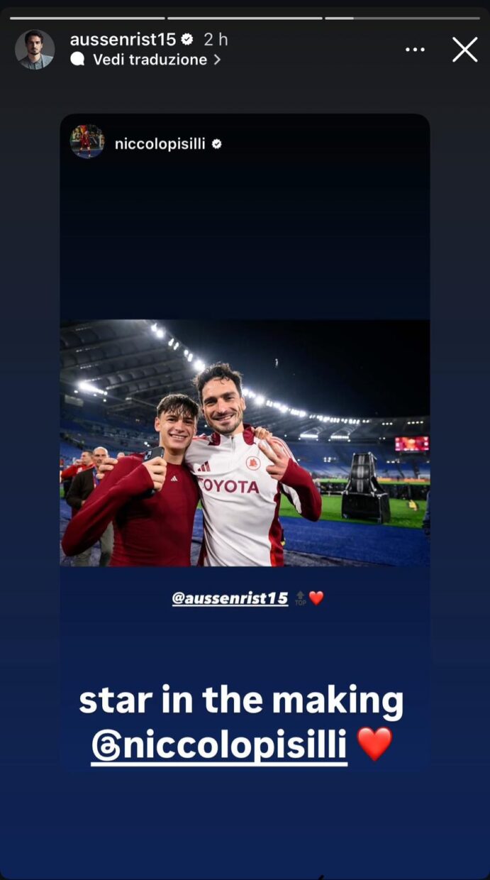 Storia Instagram di Mats Hummels