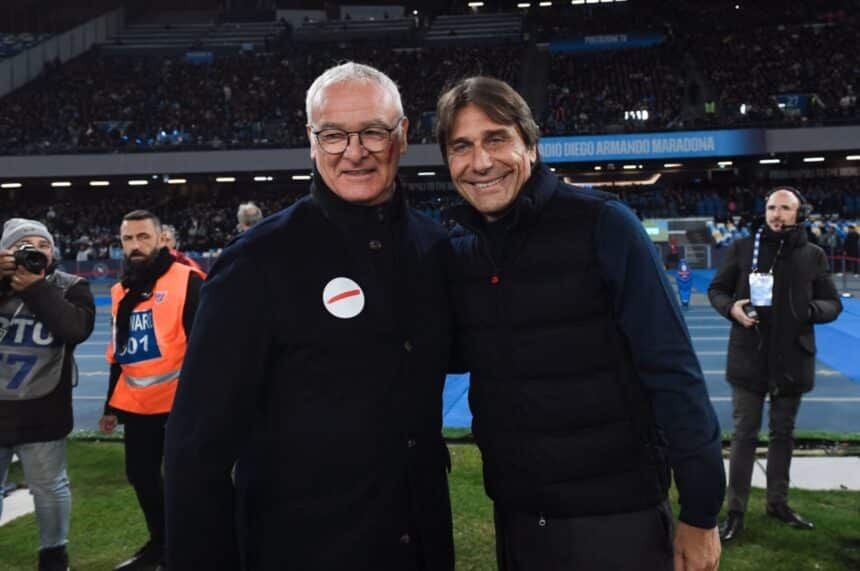 Claudio Ranieri e Antonio Conte