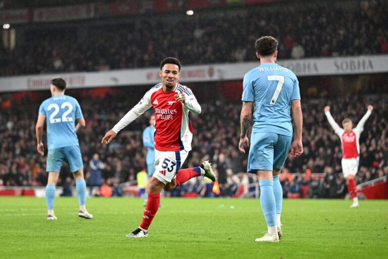 Esultanza Nwaneri, Arsenal-Nottngham Forest