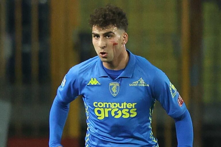 Goglichidze con la maglia dell'Empoli