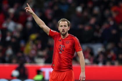 Harry Kane con la maglia del Bayern Monaco