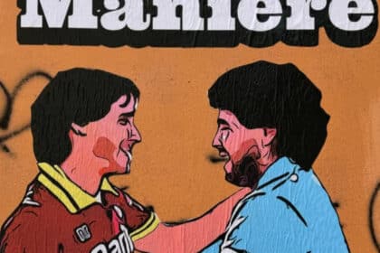 Murale Conti e Maradona