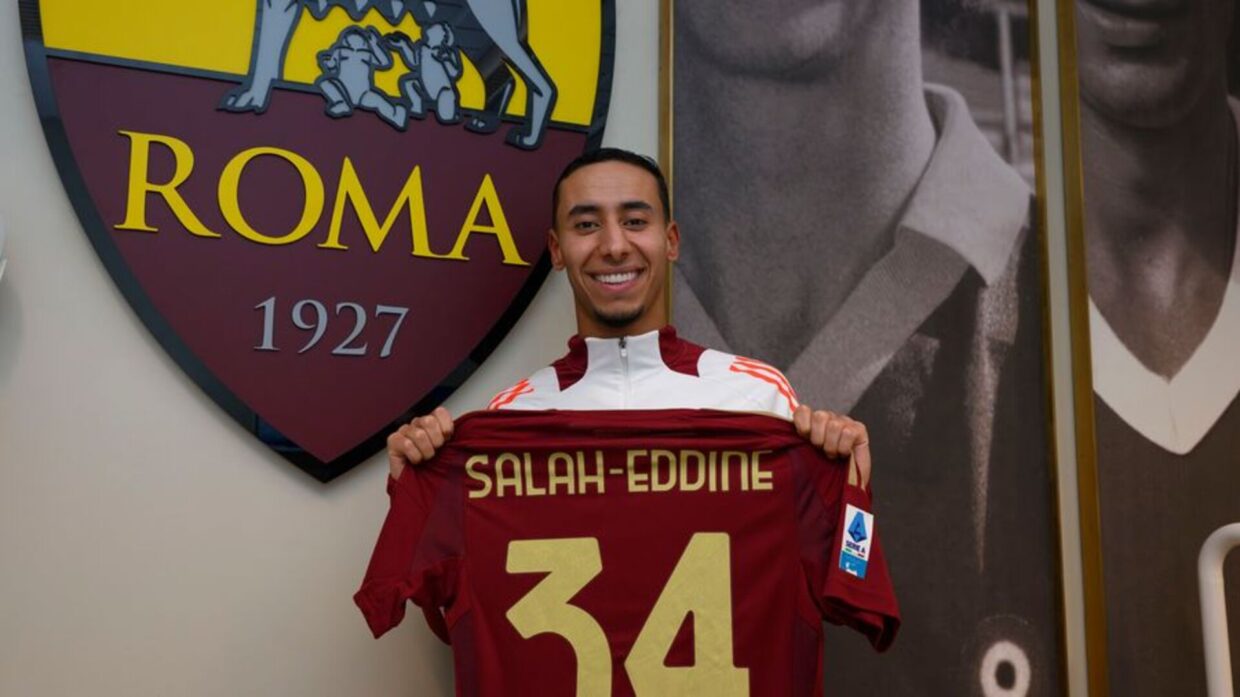 Salah-Eddine con la maglia della Roma