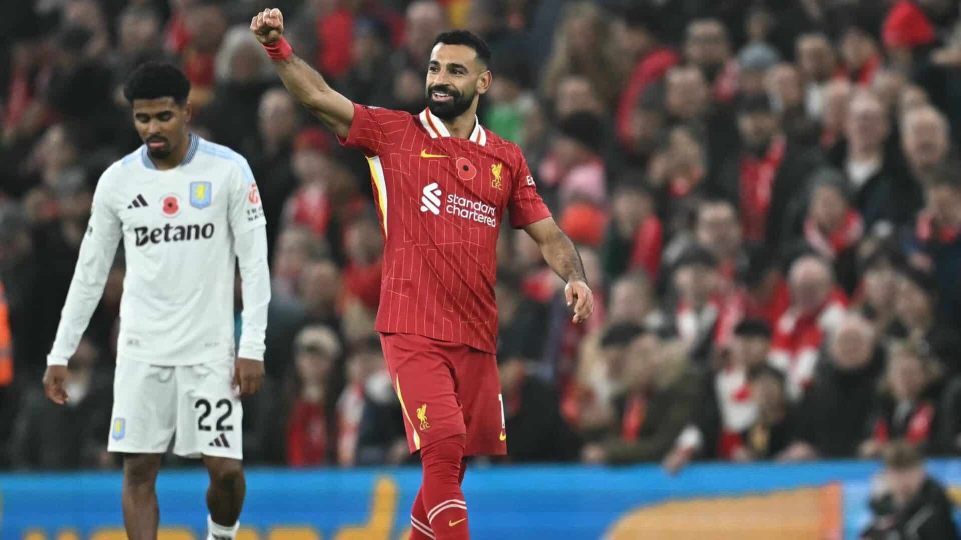 Salah, Liverpool-Aston Villa