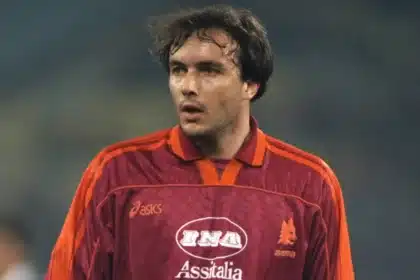 Abel Balbo con la maglia della Roma