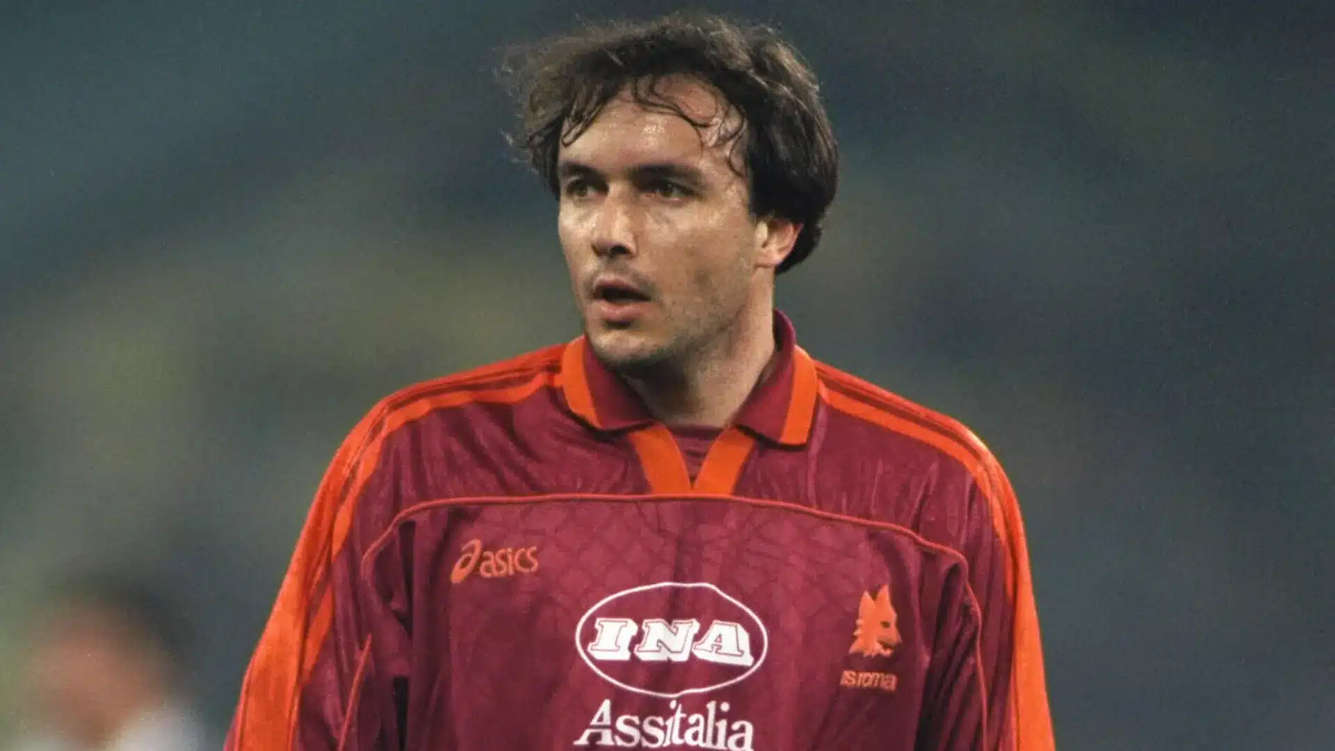 Abel Balbo con la maglia della Roma