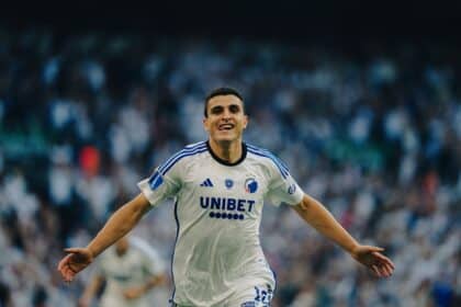 Elyonoussi con la maglia del Copenhagen