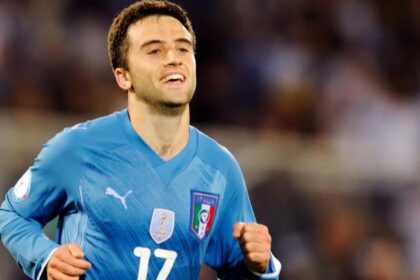 Giuseppe Rossi con la maglia della nazionale italiana
