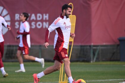 Celik con la maglia della Roma