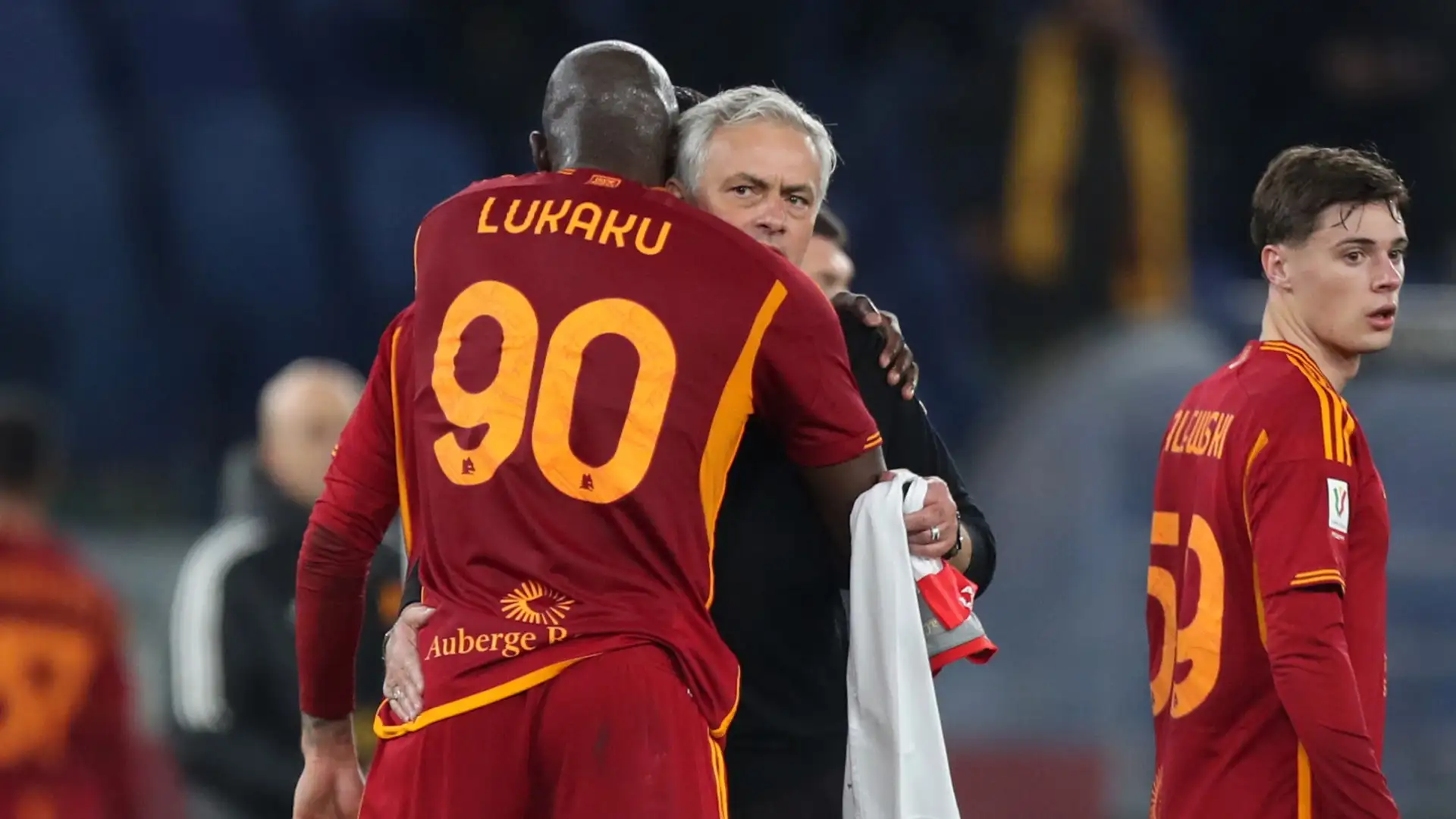 Lukaku e Mourinho ai tempi della Roma