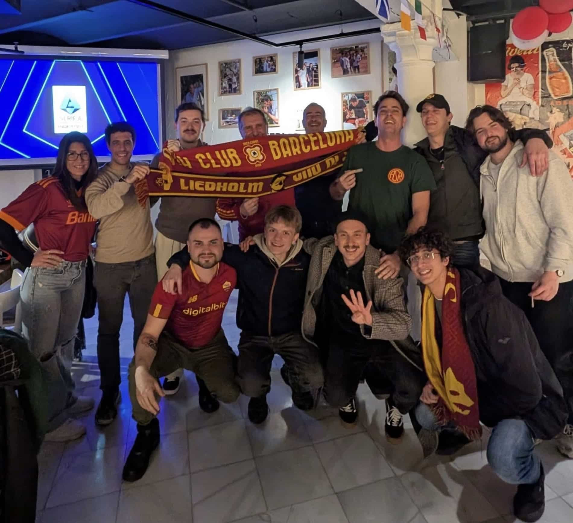 Roma Club Barcellona “È bello ricreare una piccola Curva Sud, Rosella Sensi socia speciale”