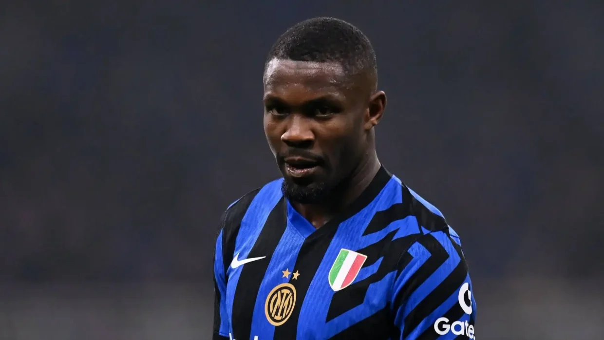 Marcus Thuram con la maglia dell'Inter