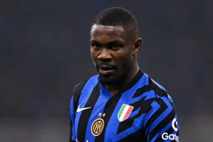 Marcus Thuram con la maglia dell'Inter
