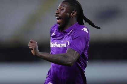 Esultanza Kean in Fiorentina-Celje