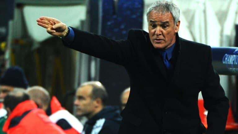 Ranieri sulla panchina dell'Inter nel 2011-2012