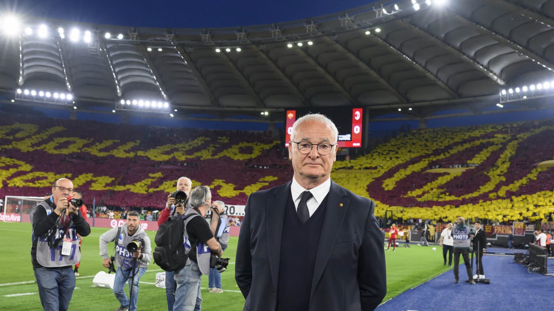 Claudio Ranieri durante Roma-Milan