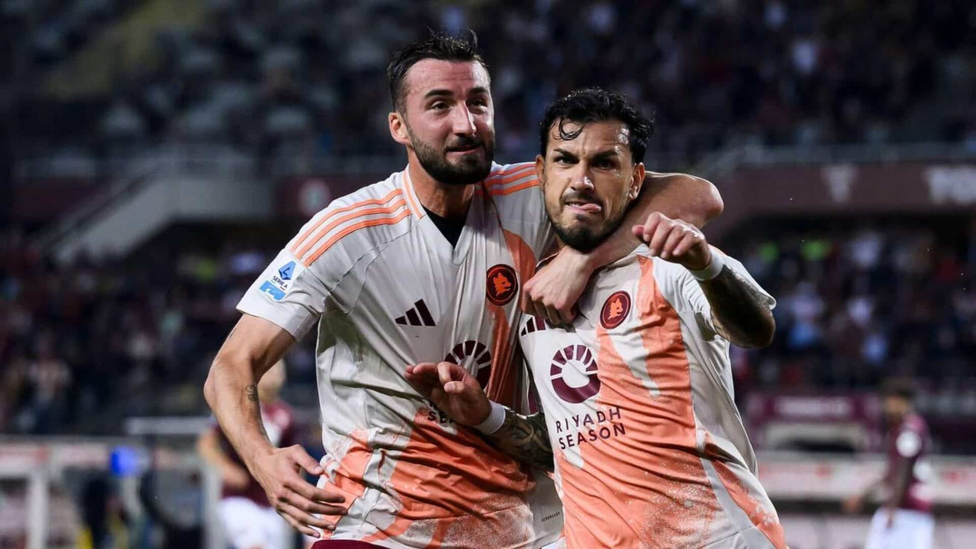Cristante e Paredes con la maglia della Roma