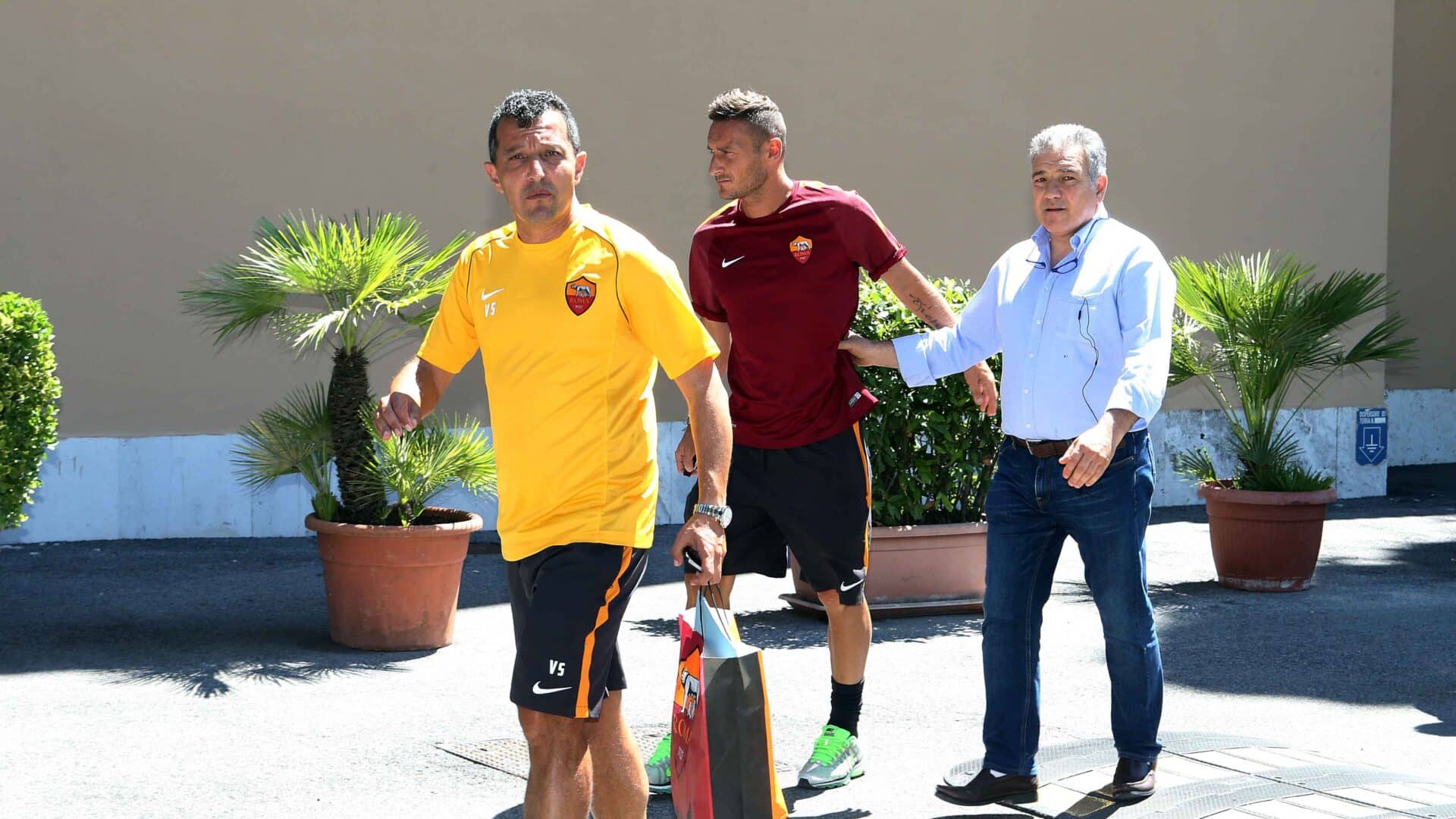 Francesco Totti con Vito Scala