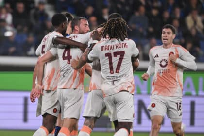 L'esultanza di Cristante in Atalanta-Roma