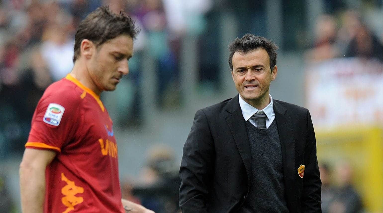 Totti e Luis Enrique
