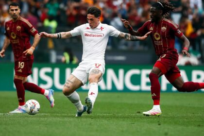 Zaniolo durante Roma-Fiorentina