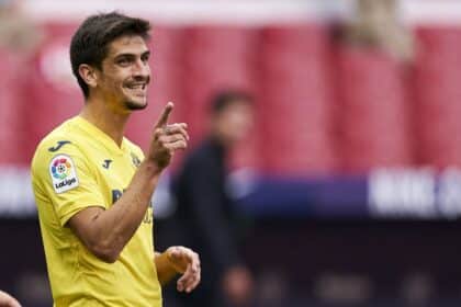 Gerard Moreno con la maglia del Villarreal