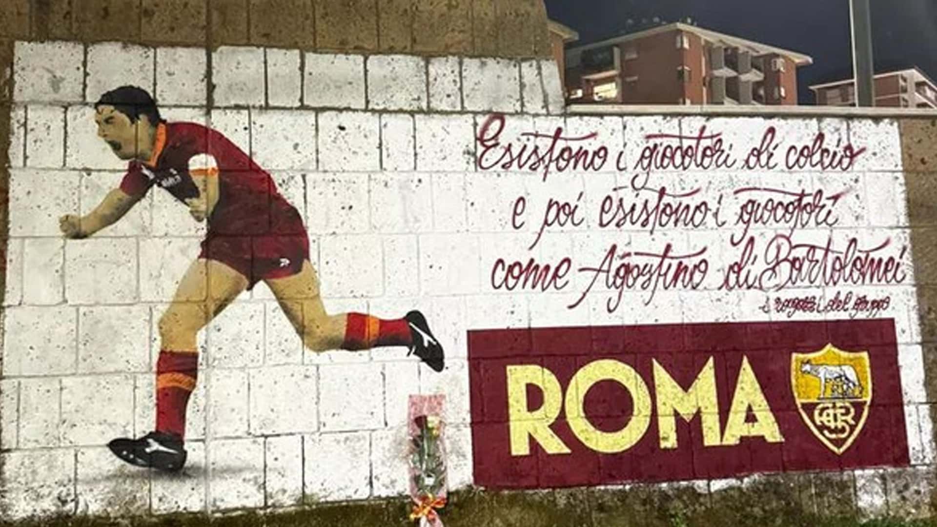 Il murales dedicato ad Agostino Di Bartolomei 2025