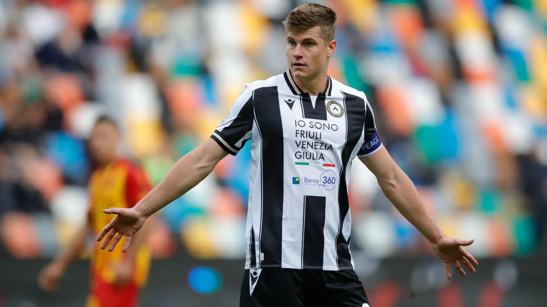 Bijol con la maglia dell'Udinese