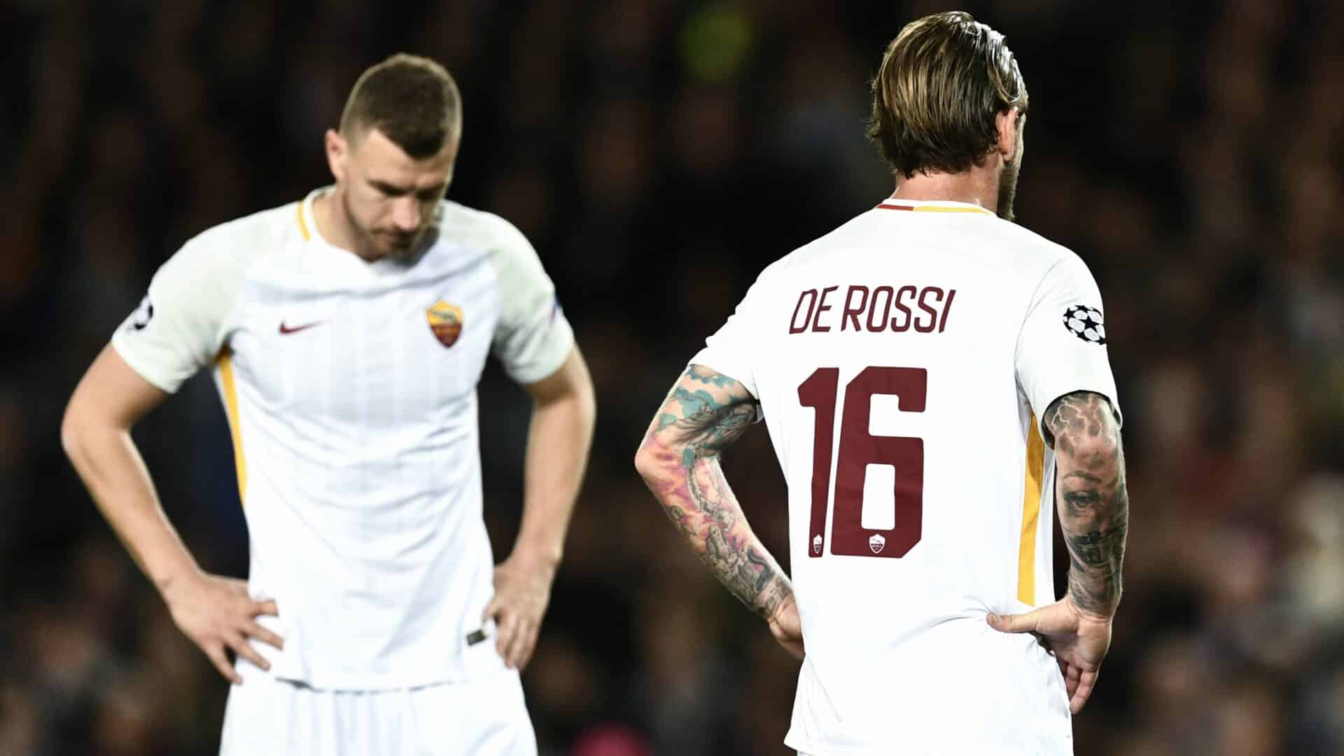 Dzeko e De Rossi ai tempi della Roma