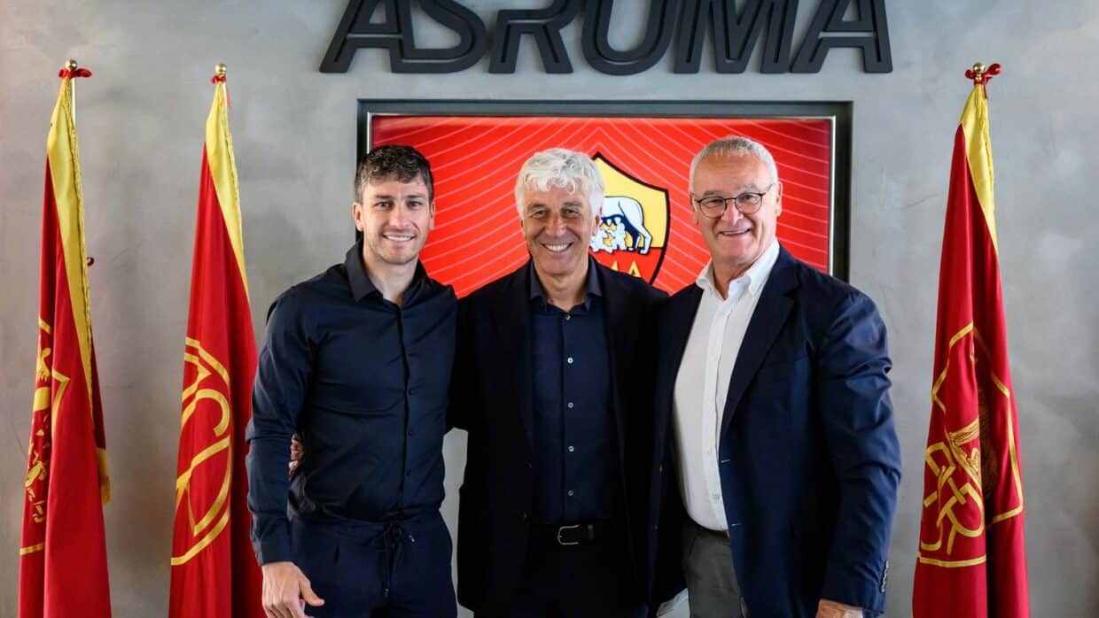 Ghisolfi, Gasperini e Ranieri a Trigoria