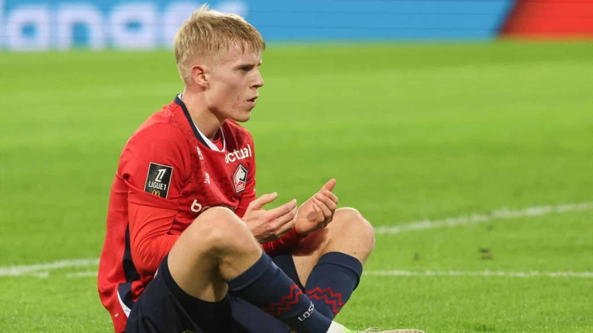 Haraldsson con la maglia del Lille