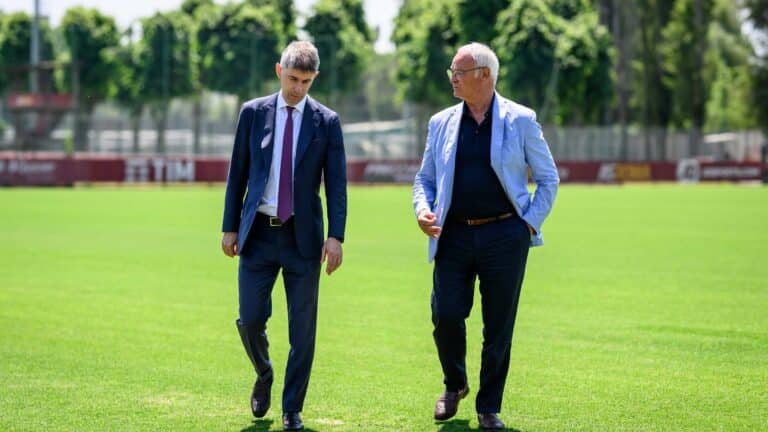 Massara e Ranieri a Trigoria
