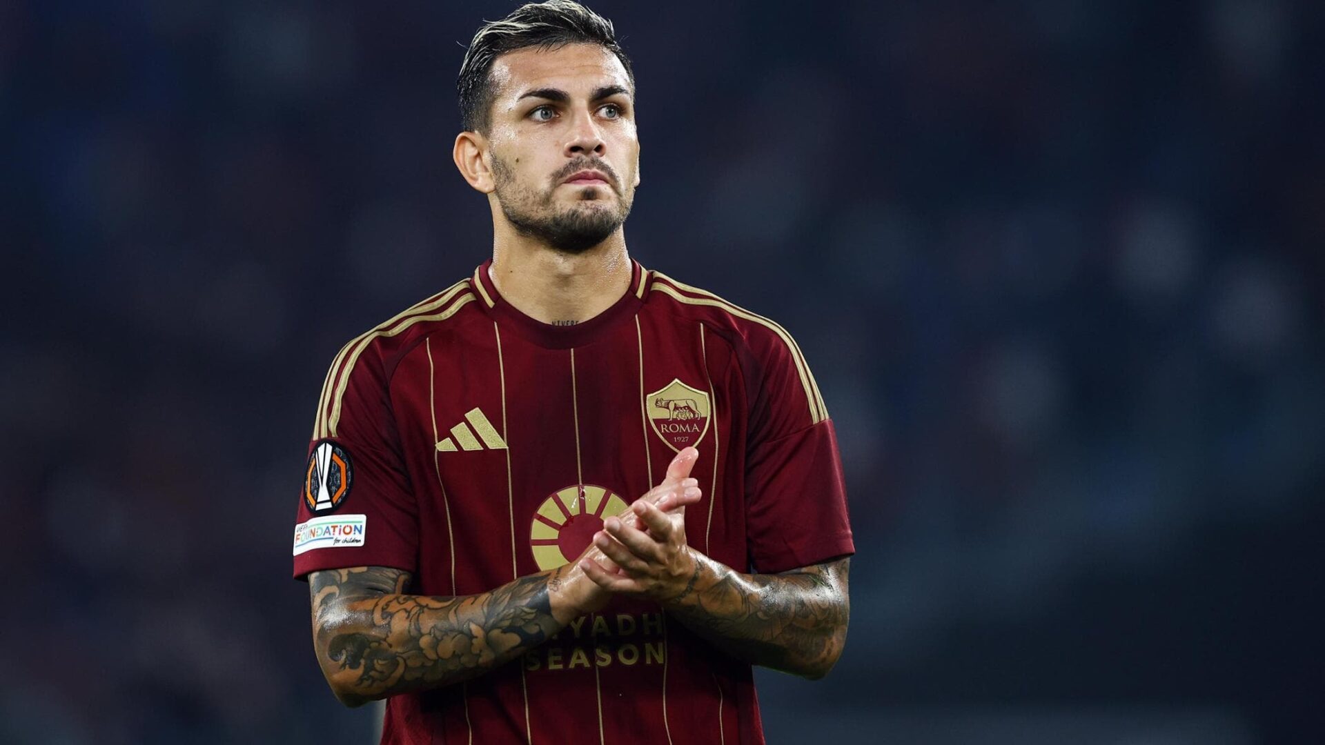 Paredes con la maglia della Roma