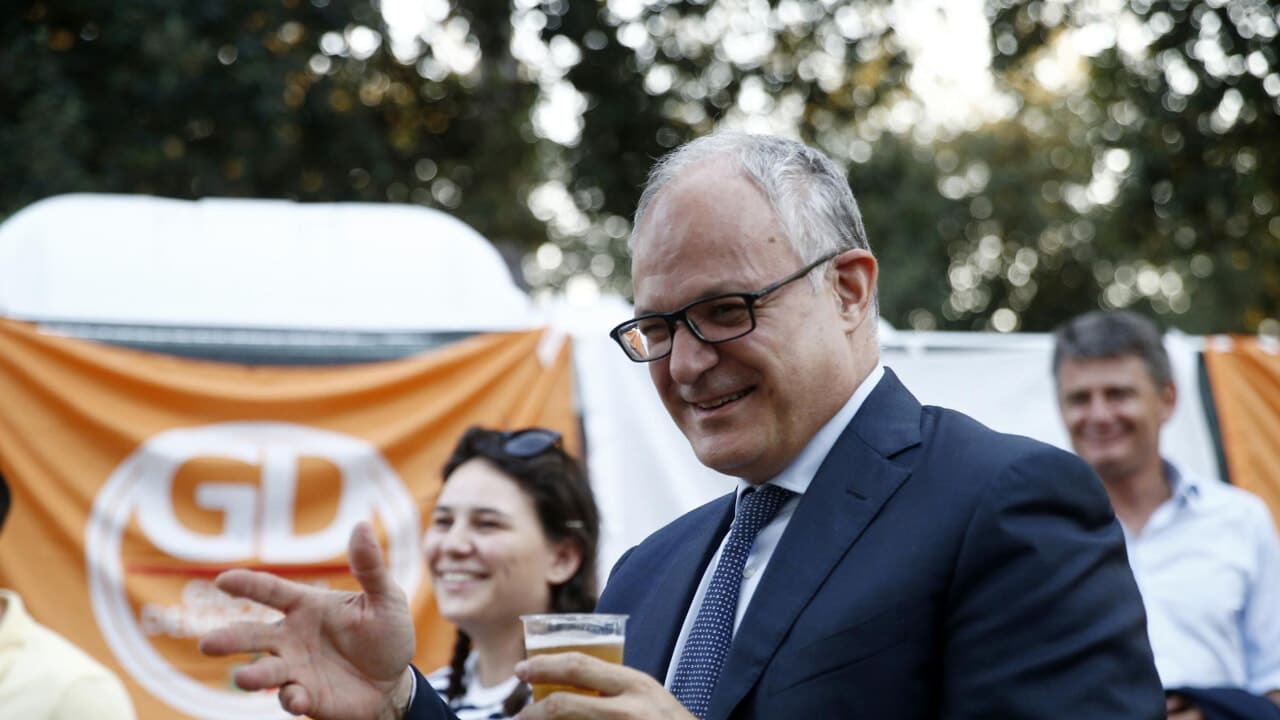 Roberto Gualtieri alla Festa dell’Unità di Roma 2025 alle Terme di Caracalla