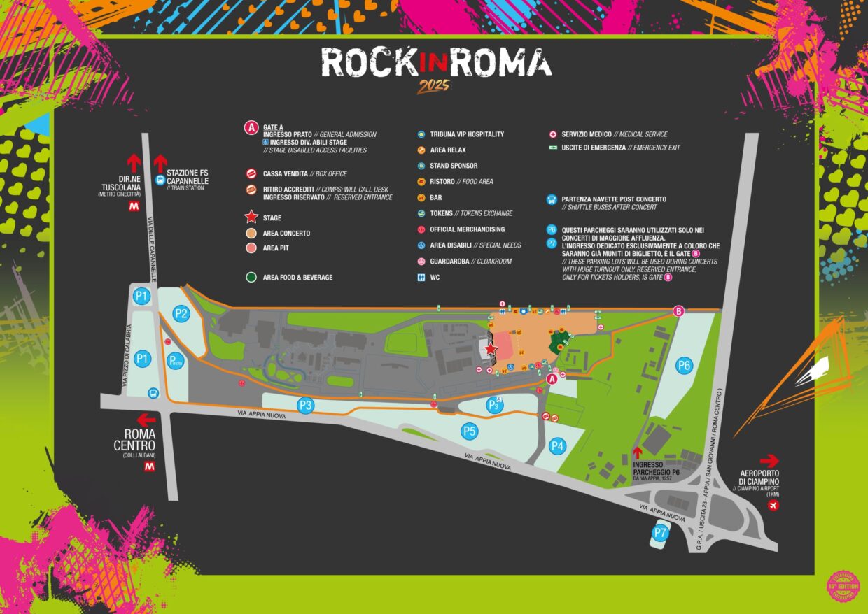 Locandina Rock in Roma 2025