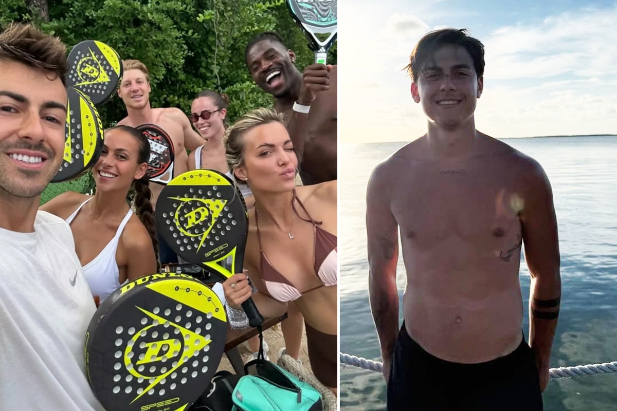 I calciatori della Roma in vacanza: El Shaarawy con amici al padel e Paulo Dybala al mare