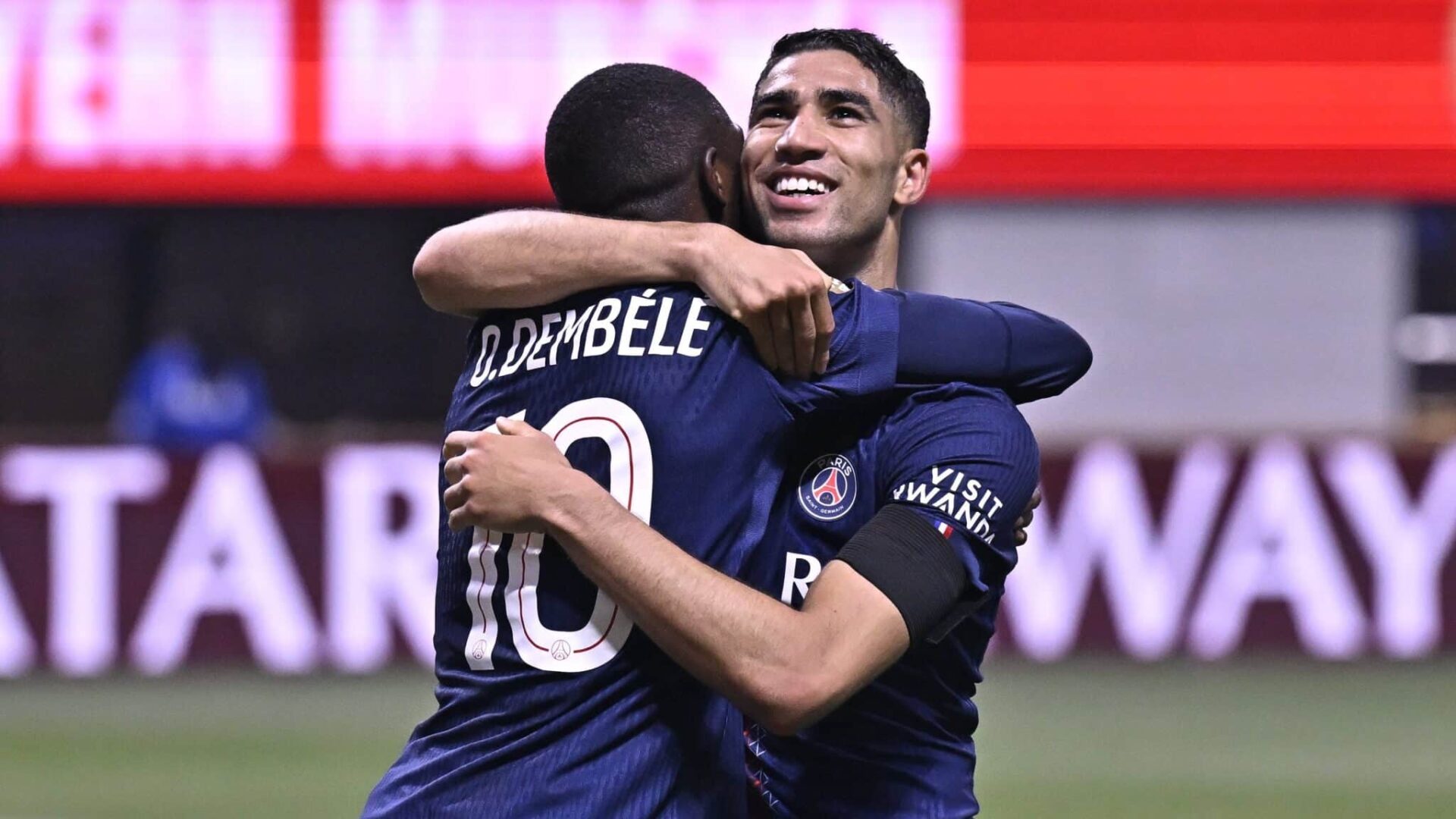 Dembelé e Hakimi, PSG
