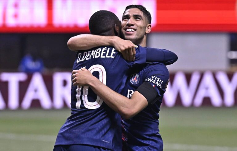 Dembelé e Hakimi, PSG