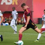 Evan Ferguson in azione in Roma-UniPomezia