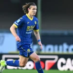 Ghilardi con la maglia del Verona