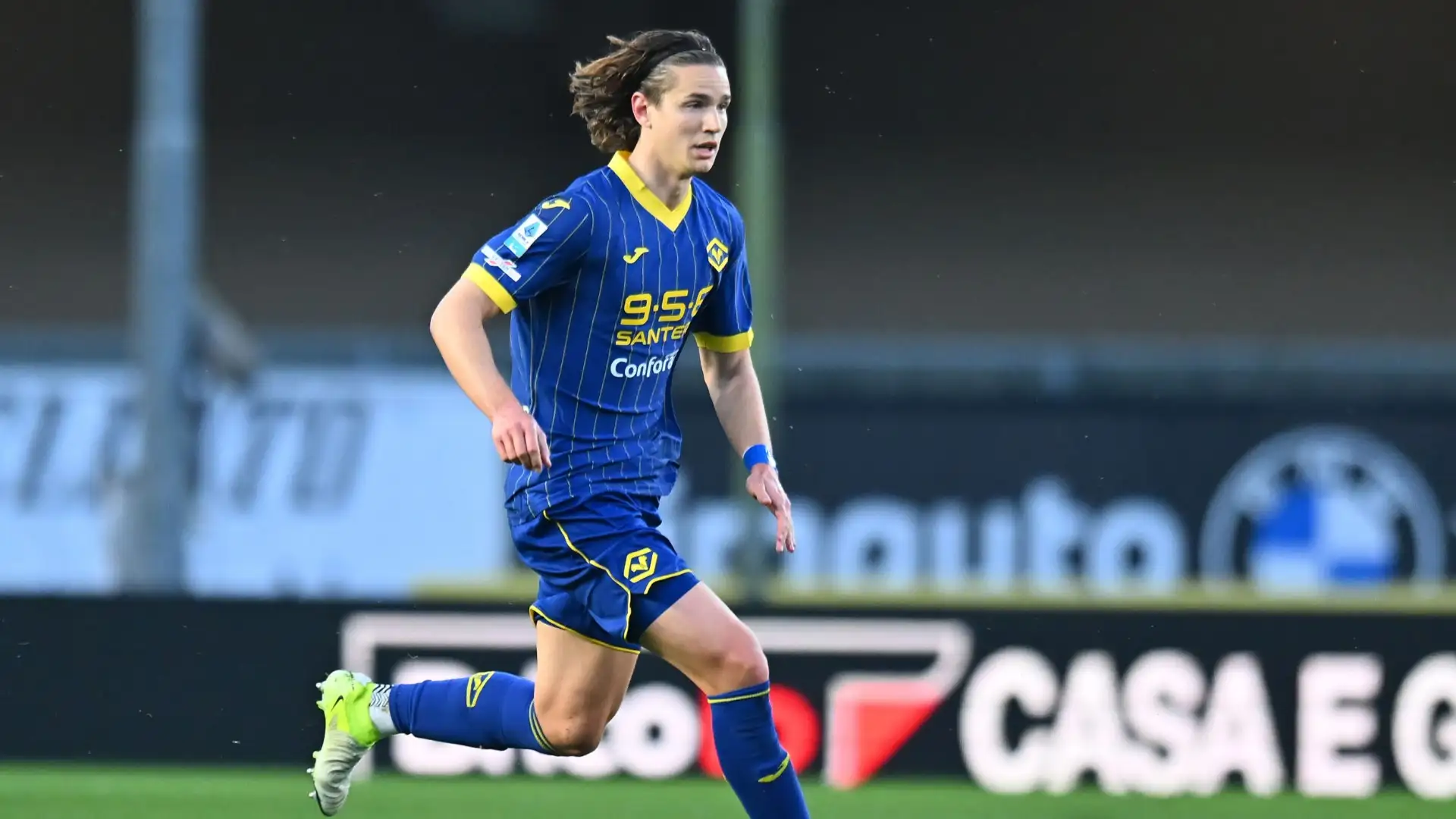 Ghilardi con la maglia del Verona