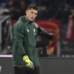 Pierluigi Gollini con la maglia della Roma, possibile scambio con il Milan