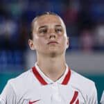 Magda Piekarska con la maglia della nazionale polacca Under 19