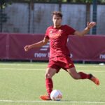 Matteo Plaia con la maglia della Roma