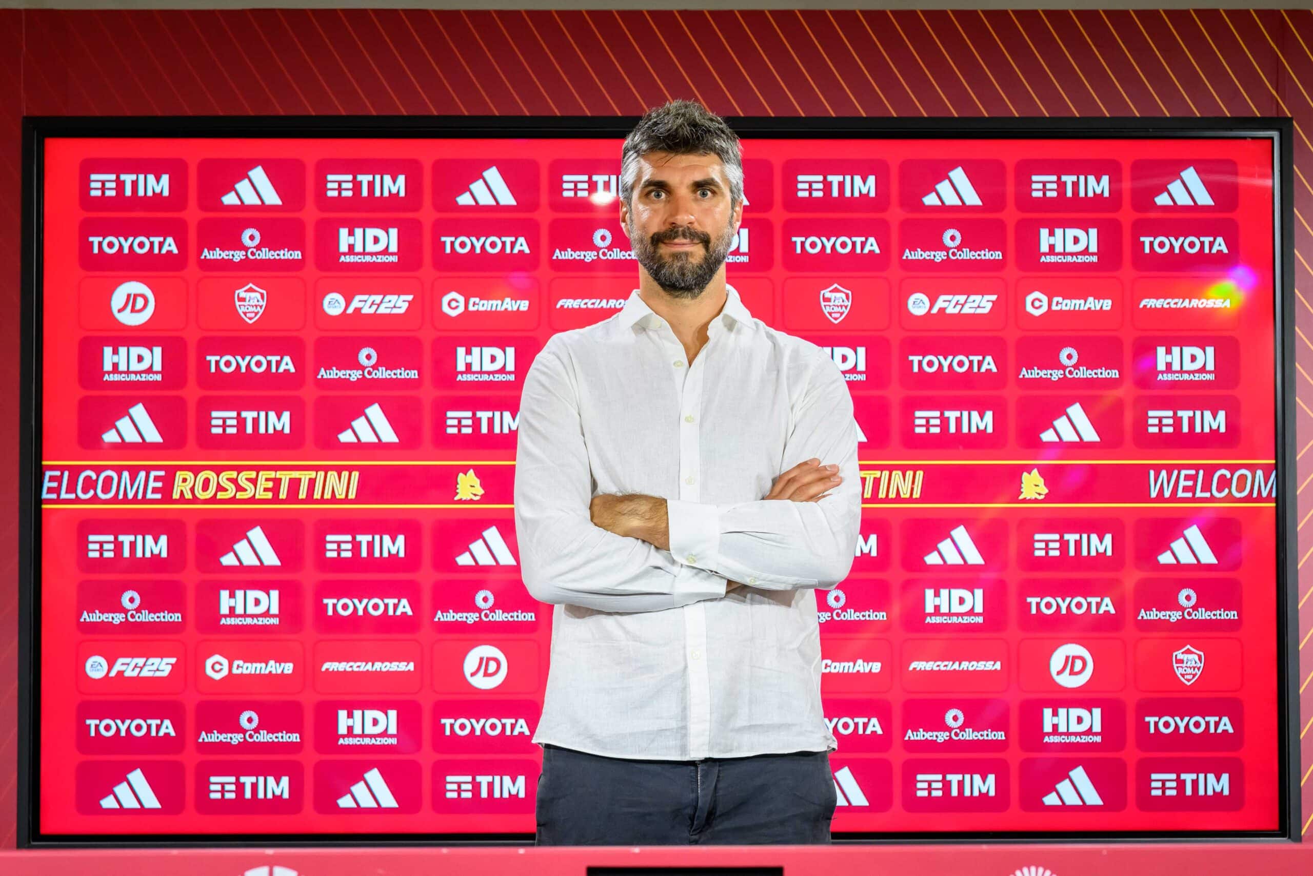 Luca Rossettini, allenatore della Roma Femminile