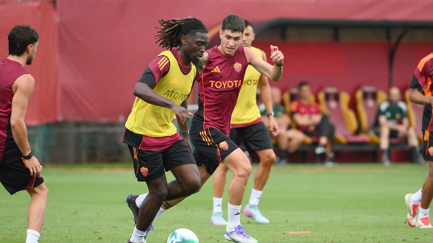 Kone - Allenamento a Trigoria