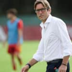 Federico Guidi durante un allenamento della Roma Primavera
