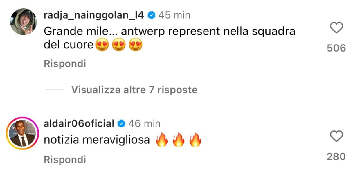 Il rinnovo di Svilar accende l'entusiasmo sui social: il messaggio di Nainggolan e Aldair